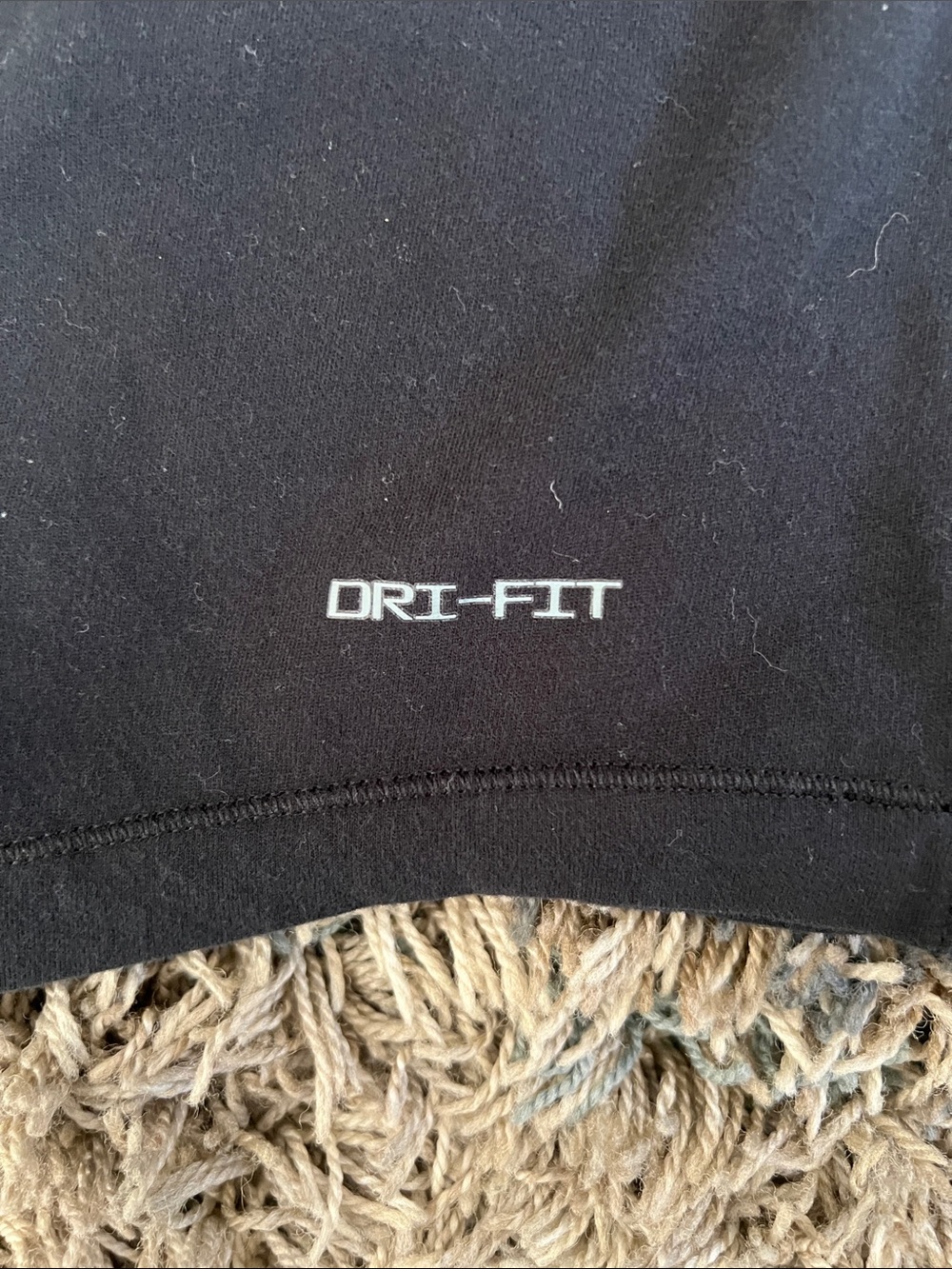Nike-Dri-Fit: Black Hoodie with Yellow Appalachian State Patch - Picture 5 of 7
